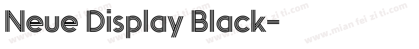 Neue Display Black字体转换